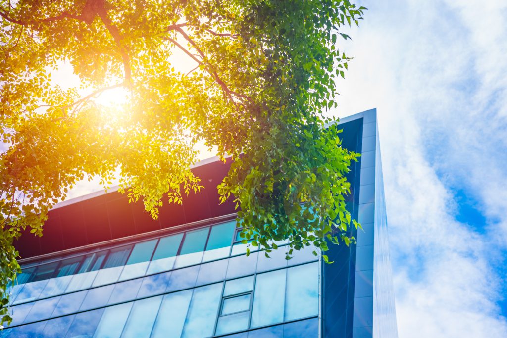 Edificio contemporaneo progettato per ridurre consumi e impatto ambientale